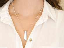 Load image into Gallery viewer, Silver Wedge Pendant