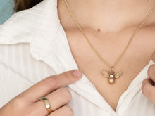 Load image into Gallery viewer, Gold Bee Pendant