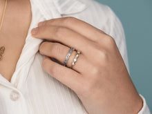 Load image into Gallery viewer, Delicate Diamond Wave Eternity