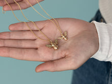 Load image into Gallery viewer, Gold Bee Pendant