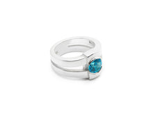 Load image into Gallery viewer, Swiss Blue Topaz Double Band