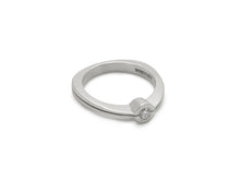 Load image into Gallery viewer, Delicate Diamond Split Ring, White Gold