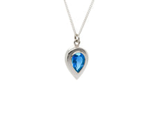 Load image into Gallery viewer, Swiss Blue Pear Pendant