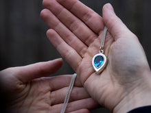 Load image into Gallery viewer, Swiss Blue Pear Pendant