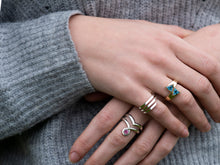 Load image into Gallery viewer, Pink Tourmaline Wishbone Ring