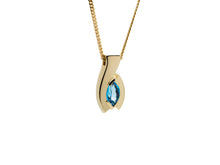 Load image into Gallery viewer, Swiss Blue Crossover Marquise