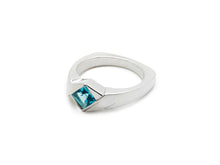 Load image into Gallery viewer, Swiss Blue Twist Ring
