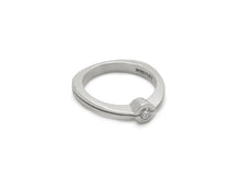 Load image into Gallery viewer, Delicate Diamond Split Ring, White Gold
