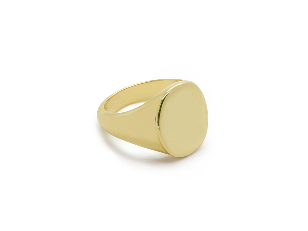 Classic Gold Oval Signet