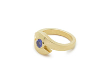 Load image into Gallery viewer, Sweeping Tanzanite Crossover Ring
