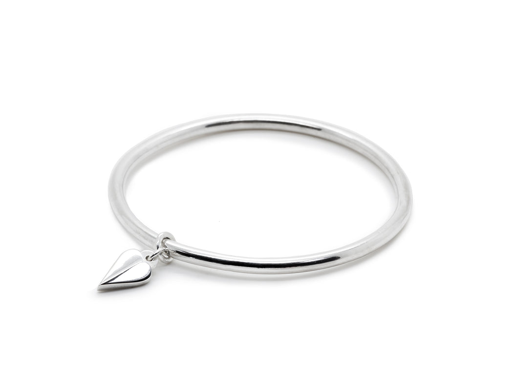 Faceted Heart Bangle